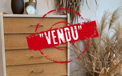 Le chiffonnier « Céline » vintage décapé bois